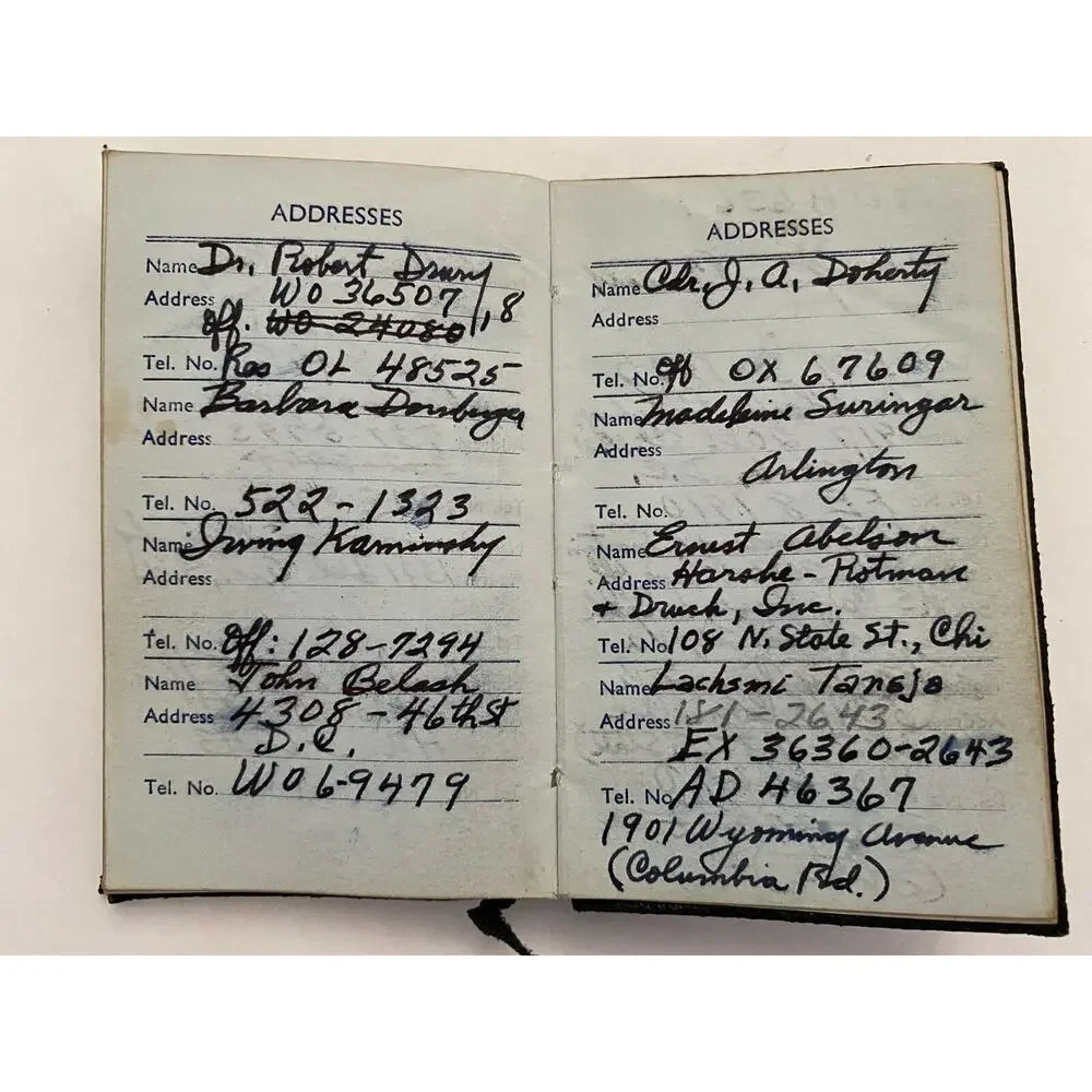 3 Vtg 1963 1964 1969 Leathersmith Julius Garfinkel Pocket Day Planner Booklets